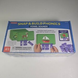 Lakeshore Snap & Build Phonics Vowel Sounds Learning Toy EE706 K-2 Grades